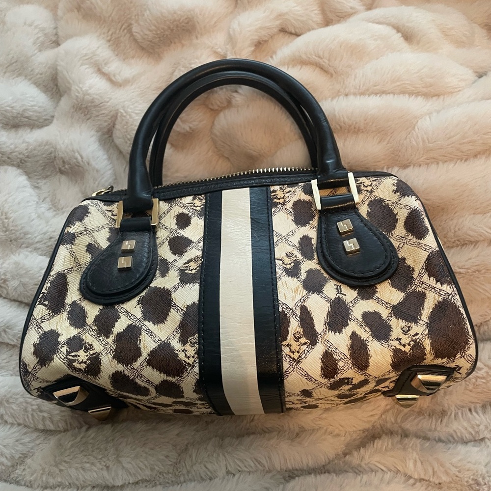 L.A.M.B. Gwen Stefani leopard print Mandeville handbag